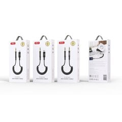 XO cable audio NB-R255C jack 3,5mm - jack 3,5mm 1,0m black цена и информация | Кабели для телефонов | 220.lv