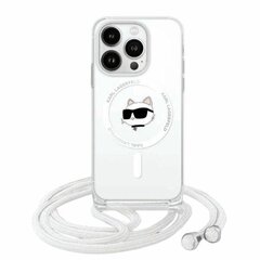 Karl Lagerfeld KLHMP13XHCCHNT iPhone 13 Pro Max 6.7" hardcase transparent IML Choupette Head & Cord Magsafe цена и информация | Чехлы для телефонов | 220.lv