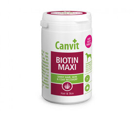 Canvit Biotin Maxi N76 piedevas suņu kažokādas un ādas kopšanai, 230 g cena un informācija | Vitamīni, uztura bagātinātāji, pretparazītu līdzekļi suņiem | 220.lv