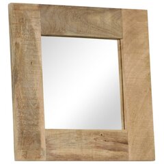 spogulis, 50x50 cm, mango masīvkoks cena un informācija | Spoguļi | 220.lv