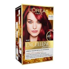 Noturīga Krāsa Excellence Intense L'Oreal Make Up Intensīvi sarkans cena un informācija | Matu krāsas | 220.lv