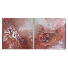 Glezna DKD Home Decor Abstrakts (121,5 x 5 x 121,5 cm) (2 gb.) cena un informācija | Gleznas | 220.lv