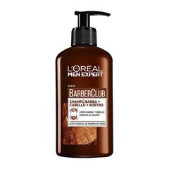 Bārdas Šampūns Men Expert Barber Club L'Oreal Make Up (200 ml) cena un informācija | Šampūni | 220.lv