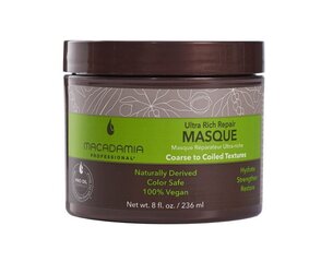 Интенсивная питательная маска для волос Macadamia Ultra Rich Moisture 236 мл цена и информация | Средства для укрепления волос | 220.lv