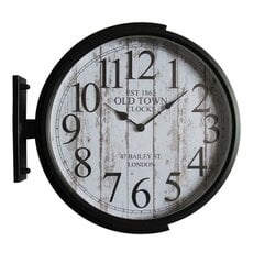 Настенное часы DKD Home Decor Стеклянный Чёрный Позолоченный Железо Loft (1) (45 x 6 x 45 cm) цена и информация | Часы | 220.lv