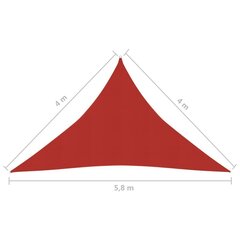 saulessargs, 160 g/m², sarkans, 4x4x5,8 m, HDPE cena un informācija | Saulessargi, markīzes un statīvi | 220.lv