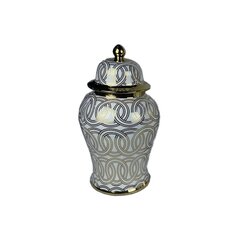 Klubkrēsls DKD Home Decor Porcelāns Bronza Balts Austrumniecisks (22 x 22 x 42 cm) cena un informācija | Vāzes | 220.lv