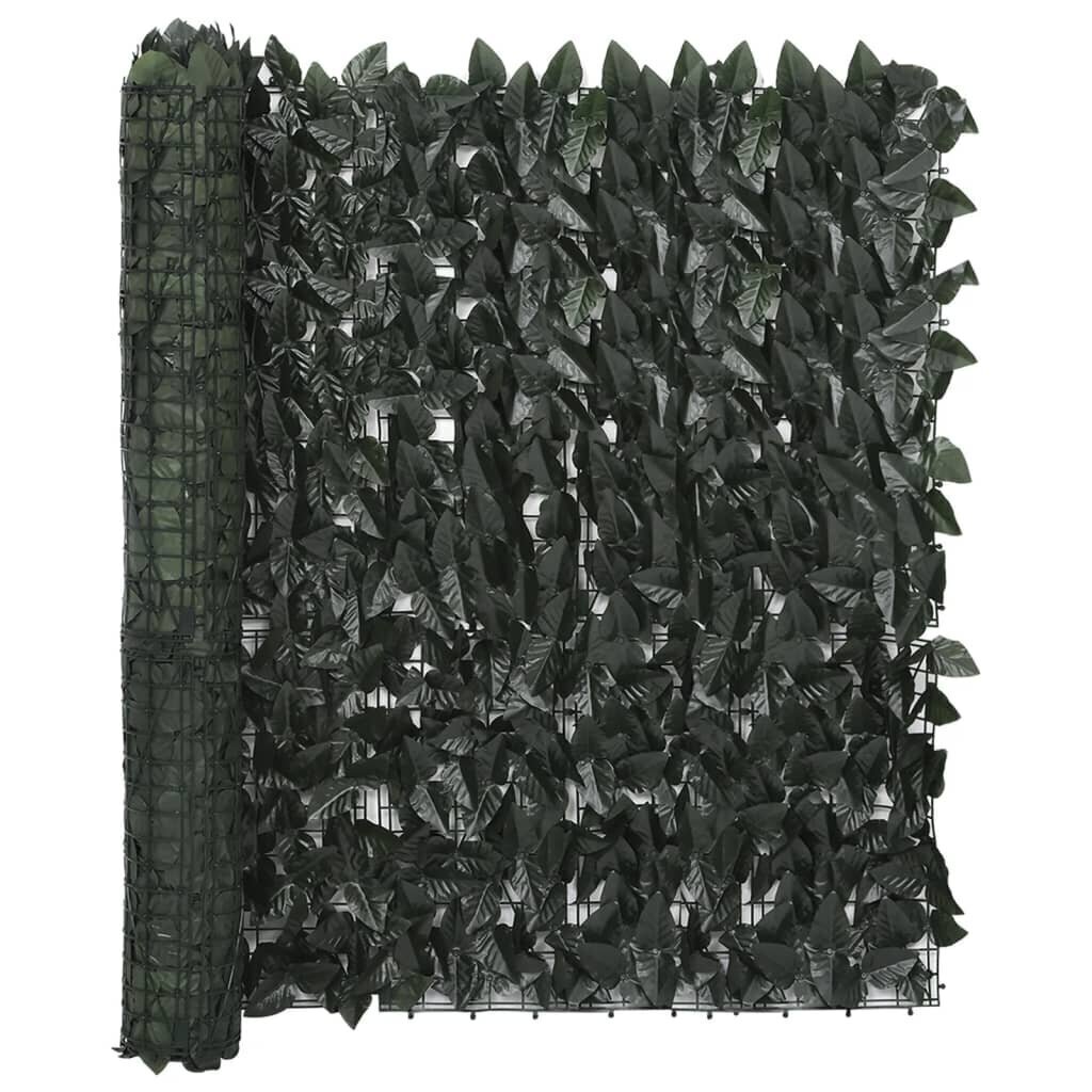Balkona aizslietnis , 500x100 cm, tumši zaļš cena un informācija | Saulessargi, markīzes un statīvi | 220.lv