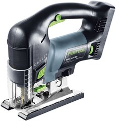 Akumulatora svārstzāģis CARVEX 576530 PSBC 420 EB-Basic Festool cena un informācija | Rokas instrumenti | 220.lv