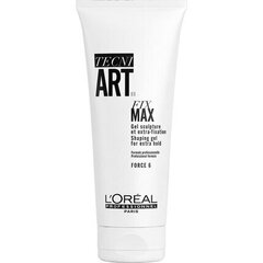 Гель для волос экстра сильной фиксации L'Oreal Professionnel Tecni Art Fix Max, 200 мл цена и информация | Средства для укладки волос | 220.lv