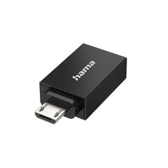 Hama USB micro->USB A цена и информация | Адаптеры и USB разветвители | 220.lv