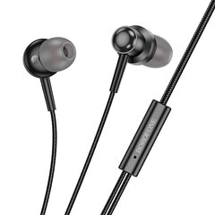 Borofone Earphones BM87 Element with microphone black цена и информация | Наушники | 220.lv