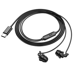 Borofone Earphones BM91 Cloud with microphone Type C black цена и информация | Наушники | 220.lv