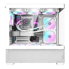 Computer case  Darkflash DS900 AIR (white) + 7 ARGB Fans цена и информация | Корпуса | 220.lv