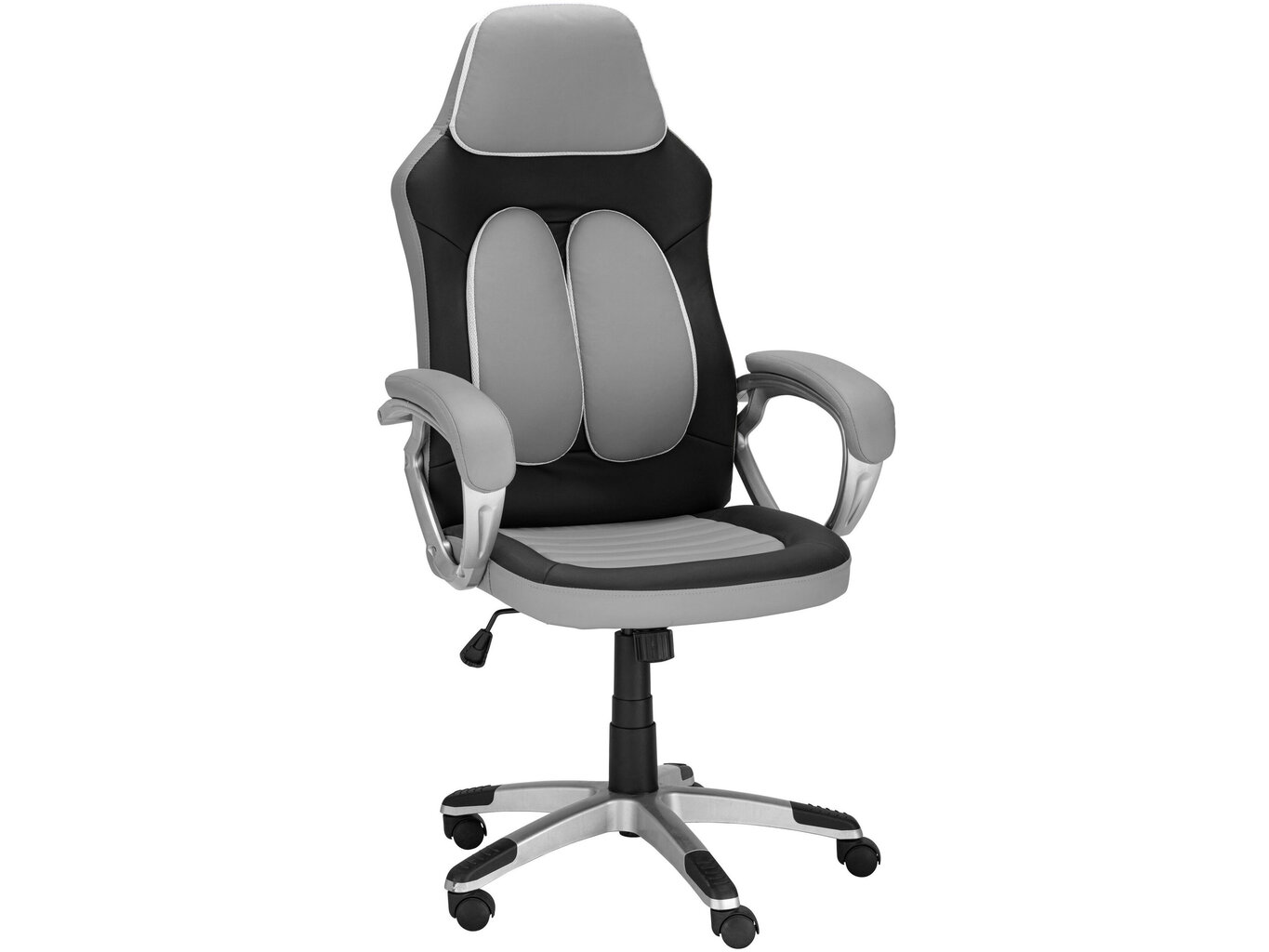 Spēļu krēsls Notio Living Niro, melna/pelēka cena un informācija | Biroja krēsli | 220.lv
