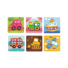 Koka puzle - transportlīdzekļi Woopie cena un informācija | Rotaļlietas zīdaiņiem | 220.lv