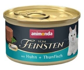 Animonda Vom Feinsten Mousse с курицей и тунцом, 85 г цена и информация | Консервы для котов | 220.lv