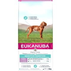 EUKANUBA Daily Care Puppy Sensitive Digestion 12 кг цена и информация | Сухой корм для собак | 220.lv