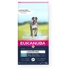 EUKANUBA ADULT DOG D.BREED WITH GRAINS FISH OC. 12 кг цена и информация | Сухой корм для собак | 220.lv