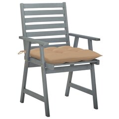 dārza krēsli ar matračiem, 2 gab., akācijas masīvkoks cena un informācija | Dārza krēsli | 220.lv