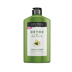 Atjaunojošs un nogludinošs matu kondicionieris John Frieda Detox &amp; Repair 250 ml cena un informācija | Matu kondicionieri, balzāmi | 220.lv