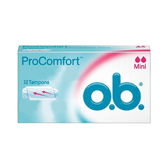 Tamponi Ob Procomfort Mini, 32 gab. cena un informācija | Tamponi, higiēniskās paketes, ieliktnīši | 220.lv