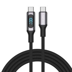 Fast Charging cable Rocoren Digital USB-C to USB-C, PD, 1m (grey) цена и информация | Кабели для телефонов | 220.lv