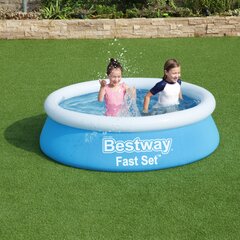 Prece ar bojājumu. Stabu baseins bērniem Bestway Fast Set, 183x51 cm, zils cena un informācija | Bestway Outlet veikals | 220.lv