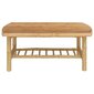 dārza kafijas galdiņš, 90x55x37 cm, bambuss cena un informācija | Dārza krēsli | 220.lv