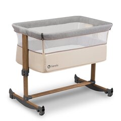 Кроватка Lionelo Leonie 2 in 1, Sand/grey цена и информация | Манежи для детей | 220.lv