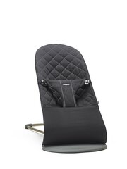 Детская кроватка Babybjörn Bliss Black Cotton 006016, серый цена и информация | Шезлонги и качели | 220.lv