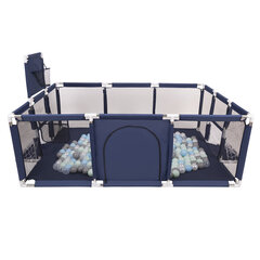 Квадратный манеж Selonis Square Play Pen Filed с 400 мячами, синий: черный/белый/красный/голубой цена и информация | Манежи для детей | 220.lv