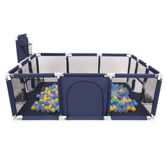 Квадратный манеж Selonis Square Play Pen Filed с 100 мячами, синий: черный/белый/красный/голубой цена и информация | Манежи для детей | 220.lv