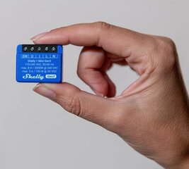 Смарт Wi-Fi Bluetooth реле Shelly 1 Mini Gen3 цена и информация | Системы безопасности, контроллеры | 220.lv