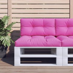 palešu spilvens, 80x40x12 cm, audums, rozā cena un informācija | Krēslu paliktņi | 220.lv