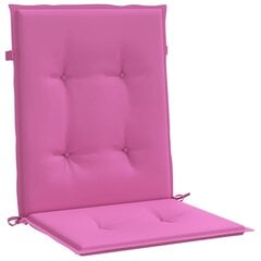 krēslu spilveni, 6 gab., rozā, audums cena un informācija | Krēslu paliktņi | 220.lv