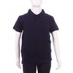 Футболка-поло с коротким рукавом, синяя цена и информация | Рубашки для мальчиков | 220.lv