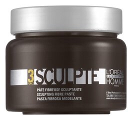 Matu veidošanas pasta vīriešiem L'OREAL PROFESSIONNEL HOMME PARIS SCULPT 150 ml cena un informācija | Matu veidošanas līdzekļi | 220.lv