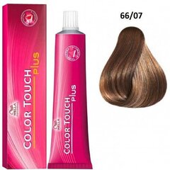 Ilgnoturīga matu krāsa Wella Professionals Color Touch Plus, Nr.66/07 brūna, 60 ml cena un informācija | Matu krāsas | 220.lv