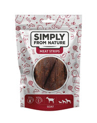 Simply From Nature Meat Strips Mix ar liellopa, kazas un jēra gaļu, 3x80 g cena un informācija | Gardumi suņiem | 220.lv