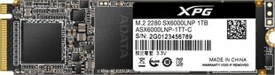 ADATA 1TB M.2 PCIe NVMe XPG SX6000 Lite цена и информация | Внутренние жёсткие диски (HDD, SSD, Hybrid) | 220.lv