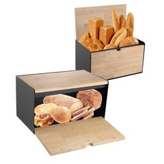 KLAUSBERG tērauda un koka maizes kaste KB-7395 cena un informācija | Virtuves piederumi | 220.lv