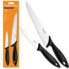 Набор ножей в коробке Fiskars Essential, 2 шт. цена и информация | Ножи и аксессуары для них | 220.lv