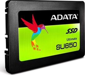 ADATA 240GB 2,5" SATA SSD Ultimate SU650 цена и информация | Внутренние жёсткие диски (HDD, SSD, Hybrid) | 220.lv