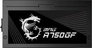 Блок питания MSI MPG A750GF 750Вт, белый цена и информация | Блоки питания (PSU) | 220.lv