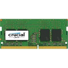 Crucial DDR4 SODIMM 4 GB 2400 MHz CL17 (CT4G4SFS824A) cena un informācija | Operatīvā atmiņa (RAM) | 220.lv