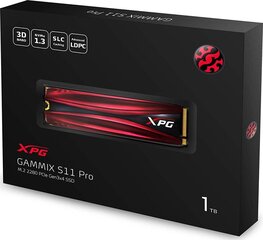 ADATA 1TB M.2 PCIe NVMe XPG GAMMIX S11 Pro cena un informācija | Iekšējie cietie diski (HDD, SSD, Hybrid) | 220.lv