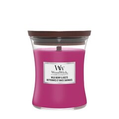 WoodWick aromātiska svece Wild Berry &amp; Beets, 275 g цена и информация | Подсвечники, свечи | 220.lv