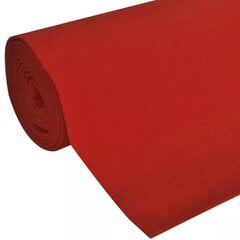 Sarkanais paklājs 1 x 10 m, īpaši smags, 400 g/m2 cena un informācija | Paklāji | 220.lv