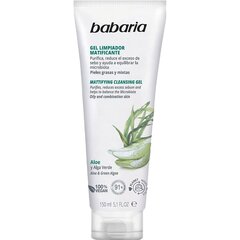 Attīrošais līdzeklis Babaria Matifying Facial Cleansing Gel Aloe and Green Alga, 150 ml цена и информация | Средства для очищения лица | 220.lv